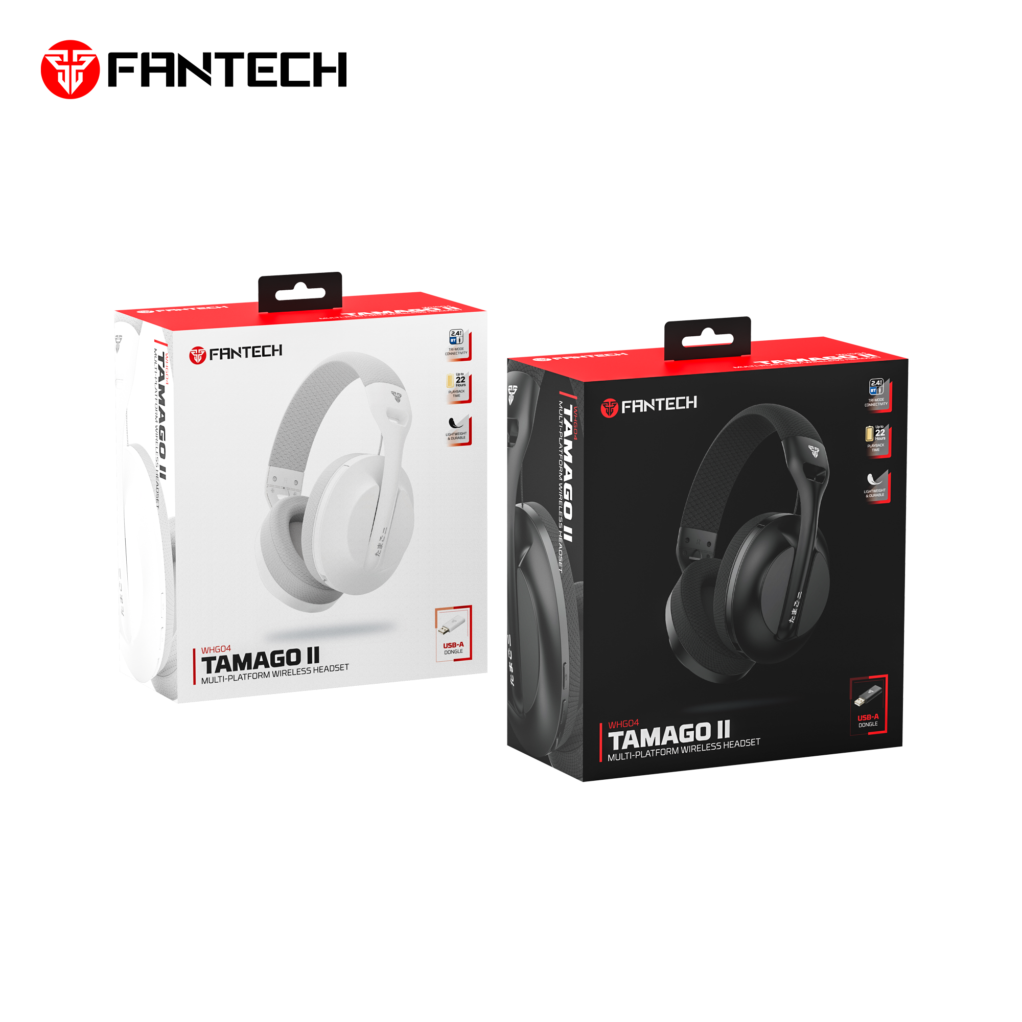 FANTECH WHG04 TAMAGO II Multi-Platform Wireless Gaming Headset FANTECH WHG04 TAMAGO II Multi-Platform Wireless Gaming Headset
